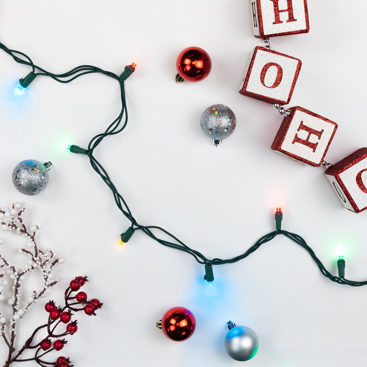 Northlight LED Wide Angle Christmas Lights - Multi-color - 16.25' Green Wire - 50ct